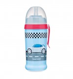 Canpol Sport itatópohár cseppmentes szívószállal 350 ml (12h+) - Autók - Kék-piros