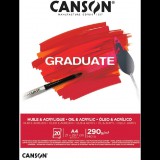 Canson Graduate 20 lapos A4 álló tájolású ragasztott olaj- és akrilfestő papírtömb (C400110380)