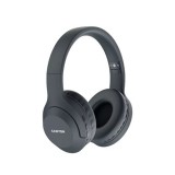 CANYON BTHS-3, Canyon Bluetooth headset,with microphone, BT V5.1 JL6956, battery 300mAh, Type-C charging plug, PU material, size:168*190*78mm, charging cable 30cm and audio cable 100cm, Dark grey (CNS-CBTHS3DG)