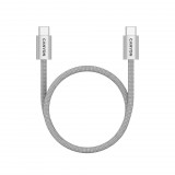 Canyon CND-CCMG60AB15LG OnWire 60MG C-C 60W Magnet Braided cable 1m Light Grey