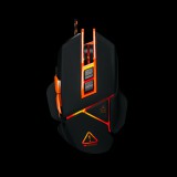 CANYON CND-SGM6N fekete-narancs max. 6400 DPI, USB gamer egér
