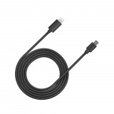 Canyon CNE-CFI12B Lightning – USB-C kábel 2m fekete (CNE-CFI12B) - Adatkábel
