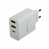 Canyon CNE-CHA08W USB hálózati töltő fehér (CNE-CHA08W) - Töltők