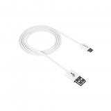 Canyon CNE-USBM1W Micro USB - USB 2.0 adat/töltőkábel 1m fehér (CNE-USBM1W) - Adatkábel