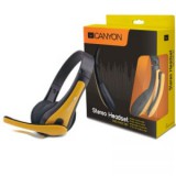 Canyon CNS-CHSC1BY PC Headset fekete-sárga