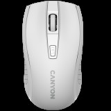 CANYON MW-7, 2.4Ghz wireless mouse, 6 buttons, DPI 800/1200/1600, with 1 AA battery ,size 110*60*37mm,58g,white (CNE-CMSW07W) - Egér