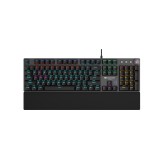 Canyon Nightfall USB QWERTY angol Fekete, Szürke Gamer billentyűzet