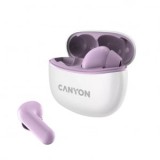 Canyon TWS-5 Bluetooth stereo headset fehér-lila (CNS-TWS5PU)