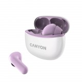 Canyon TWS-5 Bluetooth stereo headset fehér-lila (CNS-TWS5PU) (CNS-TWS5PU) - Fülhallgató