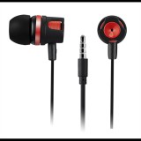 Canyon vezetékes fülhallgató, mikrofonnal, piros - cne-cep3r