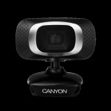Canyon webkamera, 1mp, hd 720p, usb2.0, forgatható, fekete-ezüst - cne-cwc3n