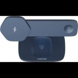 CANYON Wireless Charging Station Hexagon 310 3in1 DarkGrey/Blue ( )