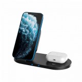 Canyon WS-202 2-in-1 Wireless charging station Black CNS-WCS202B