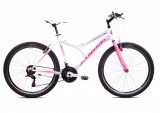 Capriolo Diavolo 600 26" női MTB kerékpár 19" Fehér-Rózsaszín