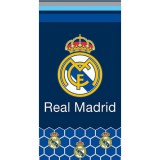 Carbotex Real Madrid: Címeres strandtörölköző - 70 x 140 cm