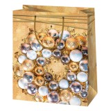 Cardex: Arany színű közepes méretű ajándéktáska 17x10x23cm