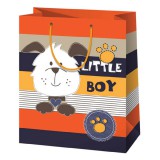 Cardex Aranyos kutyusos közepes méretű ajándéktáska 18x23x10cm-es