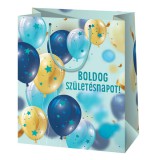 Cardex Boldog Születésnapot! lufi mintás óriás méretű exkluzív ajándéktáska 33x15x44cm