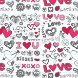 Cardex Csomagolópapír, hengeres, 70x100cm, Love, feliratok