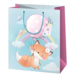 Cardex Cuki róka az egekben mintás nagy méretű exkluzív ajándéktáska 27x14x33cm-es