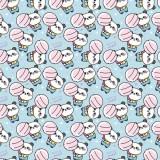 Cardex Édes panda nyalókával kék színű csomagolópapír 100x70 cm