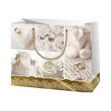 Cardex Esküvői mintás nagy méretű exkluzív ajándéktáska 27x14x33cm-es
