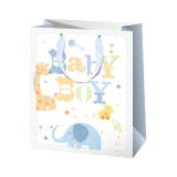 Cardex Exkluzív nagy Baby Boy ajándéktáska 27x33x14cm