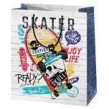 Cardex Gördeszkás közepes méretű ajándéktáska 18x23x10cm-es