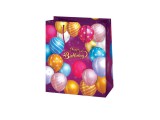 Cardex Happy Birthday lila lufis kisméretű ajándéktáska 11x6x14cm