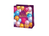 Cardex Happy Birthday lila lufis nagyméretű ajándéktáska 26x13x33cm