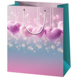 Cardex Horgolt szívek közepes méretű ajándéktáska 18x10x23cm