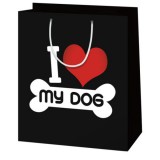 Cardex I love my dog óriás ajándéktáska 33x45x15cm