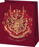 Cardex Karácsonyi ajándéktáska 23x18x10cm, közepes, Harry Potter Happy Christmas
