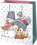 Cardex Karácsonyi ajándéktáska 33x27x14cm, nagy, róka