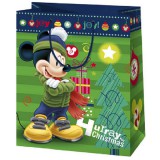 Cardex Karácsonyi Mickey egér mintás nagy méretű exkluzív ajándéktáska 26x14x33cm