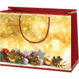 Cardex Merry Christmas mintás közepes ajándéktáska 23x10x17,8cm