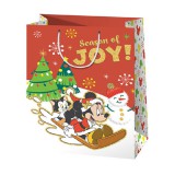 Cardex Mickey egér karácsonyi gigant méretű ajándéktáska 40x56x20cm