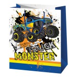 Cardex Monster Truck mintás közepes ajándéktáska 18x10x23cm