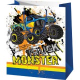 Cardex Monster Truck mintás közepes ajándéktáska 18x10x23cm