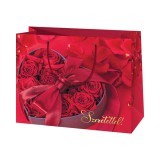Cardex Nagy méretű rózsás ajándéktáska "Szeretettel" felirattal 26x14x33cm