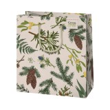 Cardex Növény mintás közepes méretű prémium ajándéktáska 18x23x10cm-es