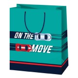 Cardex On the move autós nagy méretű ajándéktáska 27x14x33cm-es