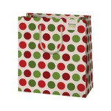 Cardex Pöttyös mintás közepes méretű prémium ajándéktáska 18x23x10cm-es