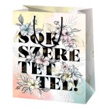 Cardex Sok Szeretettel! mintás nagy méretű exkluzív ajándéktáska 27x14x33cm-es