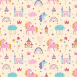 Cardex: Unikornisok és mesebirodalom mintás csomagolópapír 100x70cm