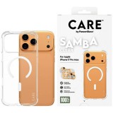 CARE by PanzerGlass tok Divatos Samba w. White MagSafe iPhone 17 Pro Max átlátszó tokhoz