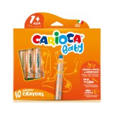 Carioca: 3 az 1-ben bébi zsírkréta 10db-os készlet