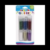 Carioca: Glitter Dust 6db-os csillámpor szett tégelyben - Élénk színek