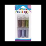 Carioca: Glitter Dust 6db-os csillámpor szett tégelyben - Pasztell színek