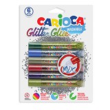 Carioca Multy csillámos dekoráló szett 6db-os
